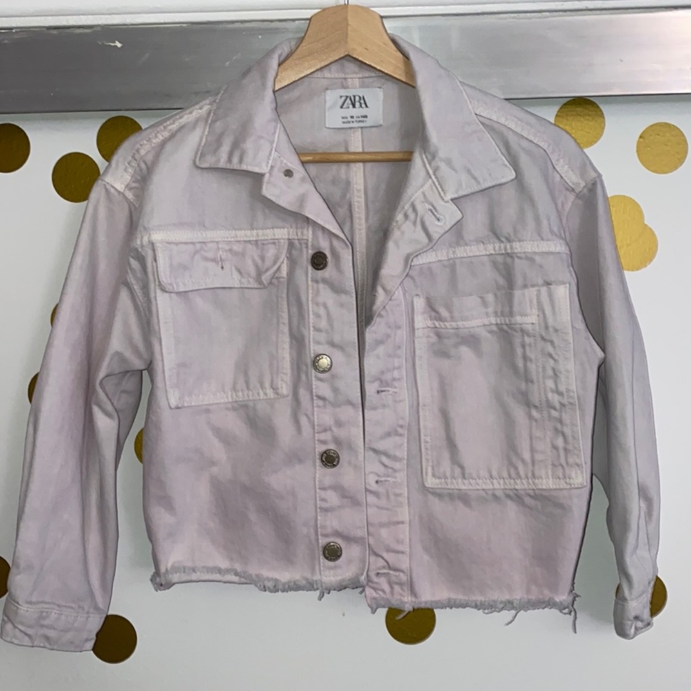 Zara Kids Lavender Denim Jacket